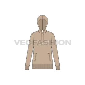 Women's Slim Fit Vector Hoodie