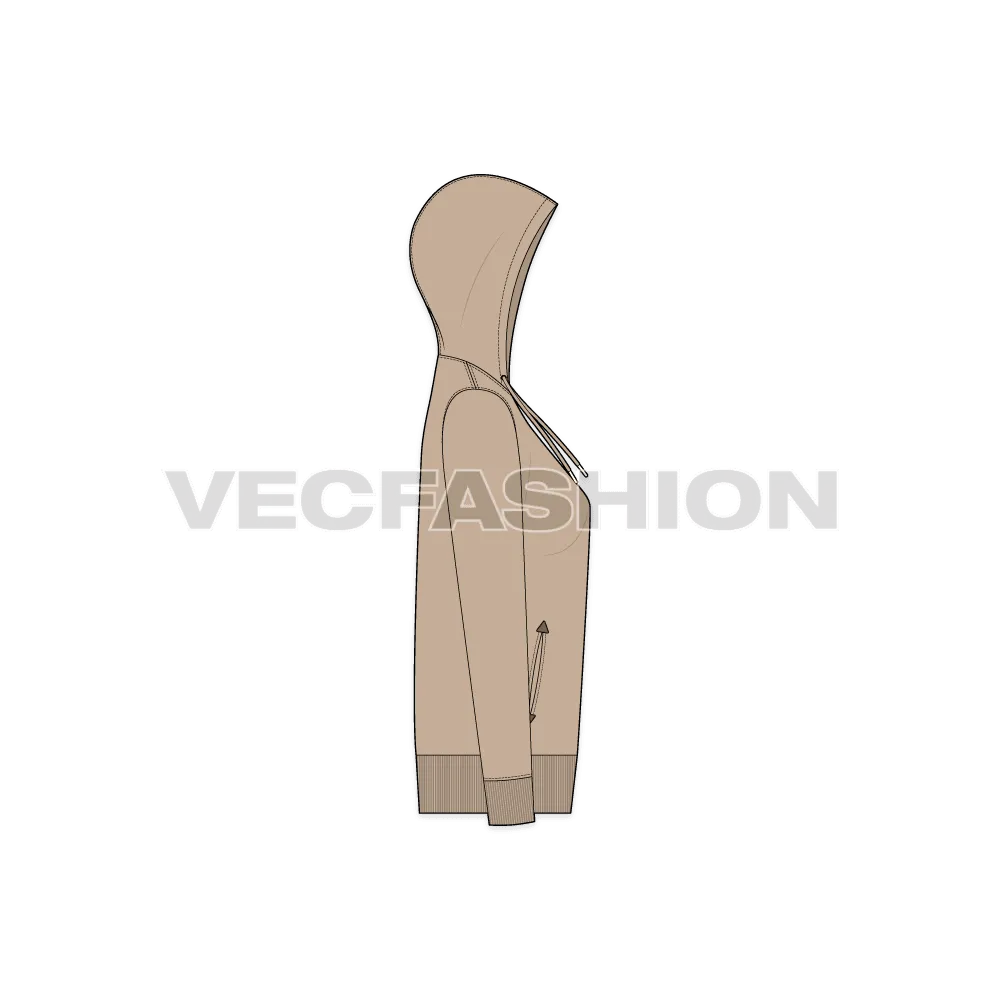 Women's Slim Fit Vector Hoodie