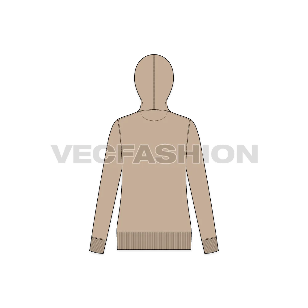 Women's Slim Fit Vector Hoodie